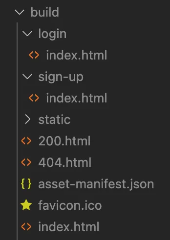 빌드 후 디렉토리 구조
